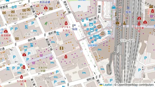 いづもの周辺地図