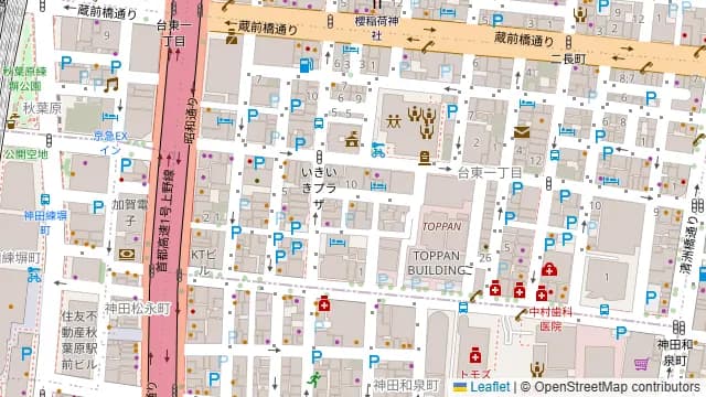 Darts UP 秋葉原店の周辺地図