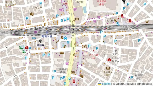 さかな酒場 魚星 阿佐ヶ谷店の周辺地図