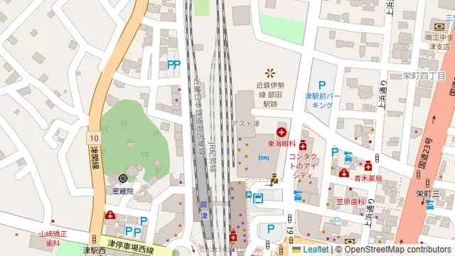 金鯱酒場 津駅前店の周辺地図