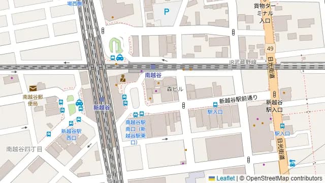 晴々 南越谷店の周辺地図