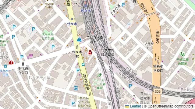 木村屋本店 代々木西口の周辺地図