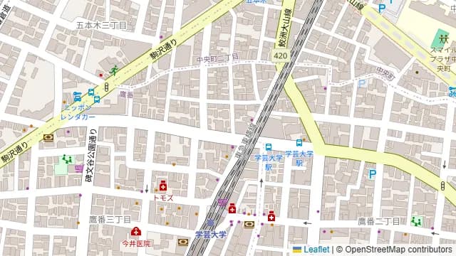 大衆ビストロ煮ジル 学芸大学の周辺地図