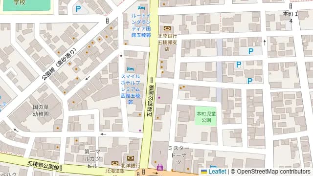 個室完備 大衆とり酒場 とりいちず 函館五稜郭店の周辺地図