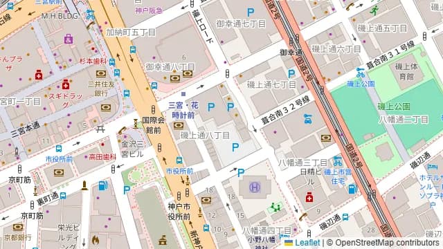 会議室 NEXUS三宮の周辺地図