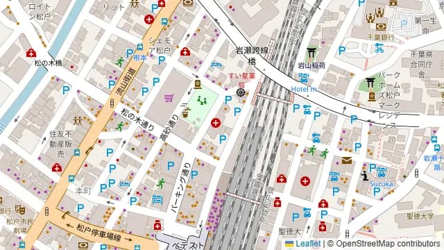 個室完備 大衆とり酒場 とりいちず 松戸店の周辺地図