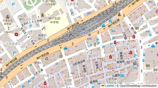 SPACE NONO for business 元町駅前店の周辺地図