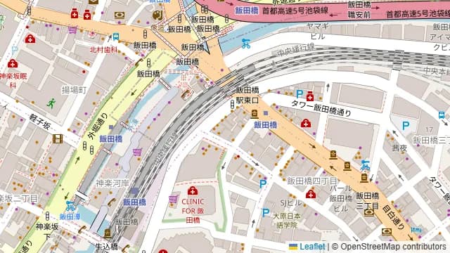 博多きむら屋 飯田橋の周辺地図