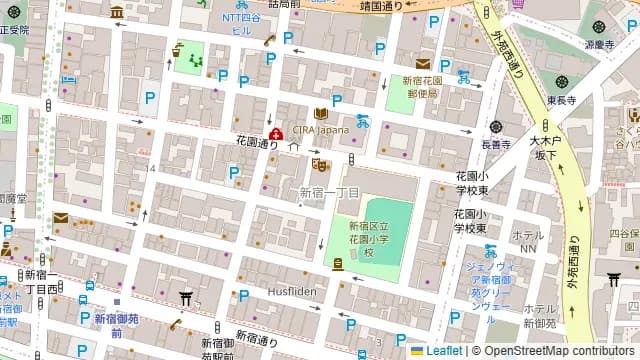 GOZAR西新宿の周辺地図