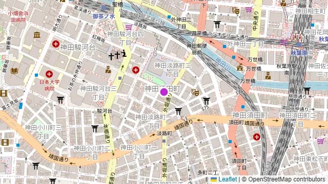 路地裏バルO’sの周辺地図