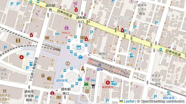 鶏十兵衛 調布店の周辺地図