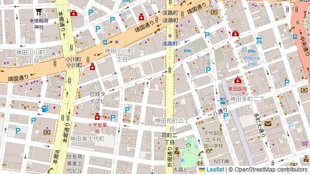 Ottotto BREWERY 淡路町店の周辺地図