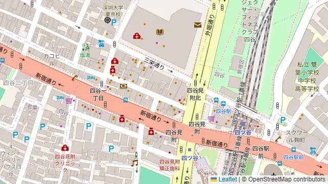肉バル MEAT LAND 四ツ谷店の周辺地図