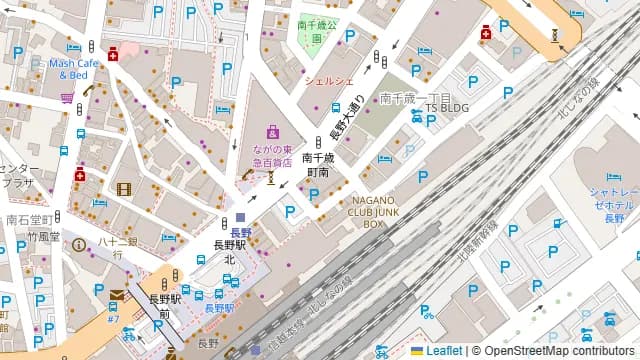 信州一丁目酒場 長野駅前店の周辺地図