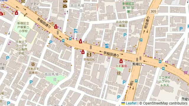 東京ミート酒場 高田馬場店の周辺地図