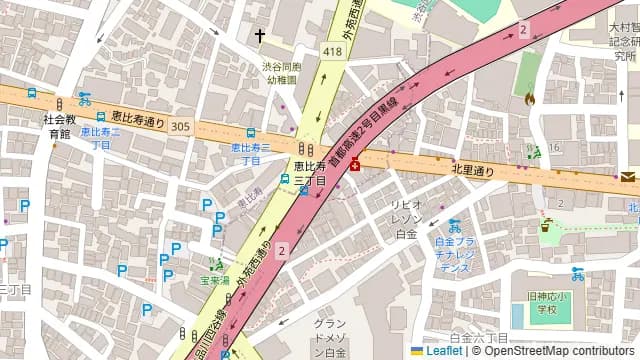 ThanksNature 恵比寿の周辺地図