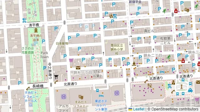H&M DANCE 錦糸町の周辺地図