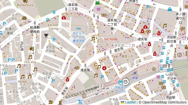 全席個室 炭火焼き鳥 もつ鍋 鳥ごころ 渋谷本店の周辺地図