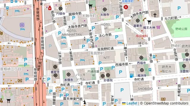 Azur梅田の周辺地図