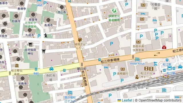 茜どき 松江駅前店の周辺地図