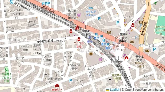KICHIRI 豊中駅前の周辺地図