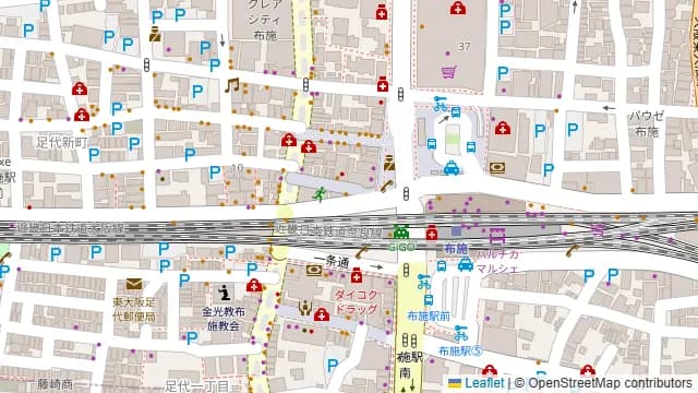 ニュー松坂 布施本店の周辺地図