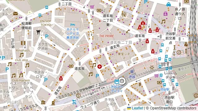 渋谷ガーデンスペース道玄坂店の周辺地図