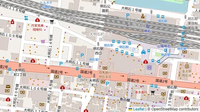 くいもの屋わん 明石駅前店の周辺地図