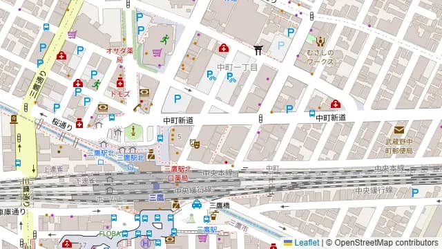 693_LIVING三鷹の周辺地図