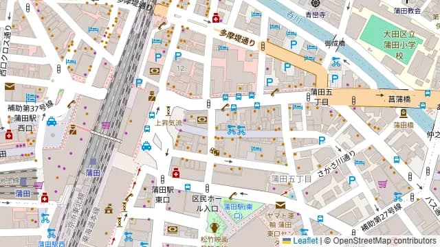 牡蠣と和牛 ほいさっさ 蒲田店の周辺地図
