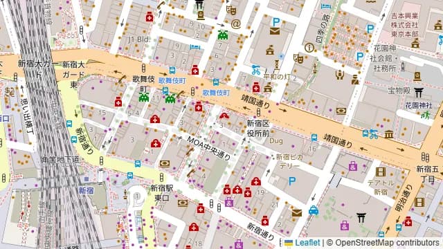 BAR Z1 新宿東口店の周辺地図