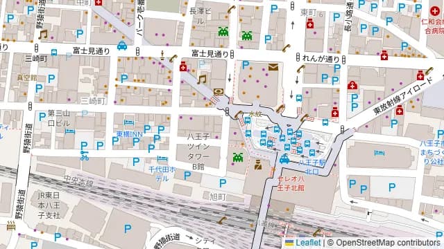 Darts UP 八王子店の周辺地図