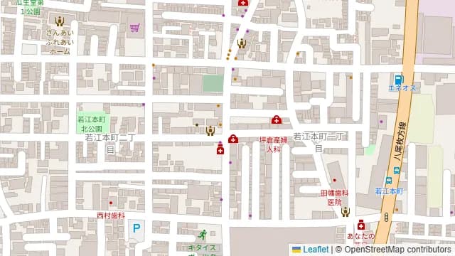 ホルモンたけまるの周辺地図