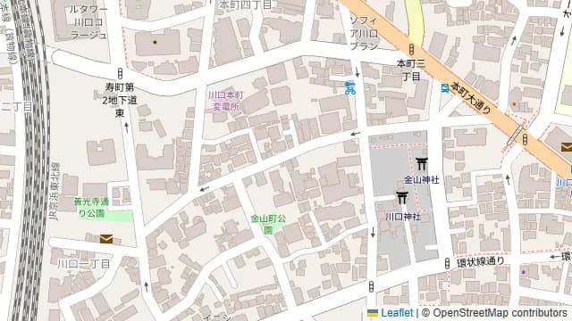 YHJダンススタジオの周辺地図