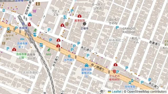 コトンハウス吉祥寺の周辺地図
