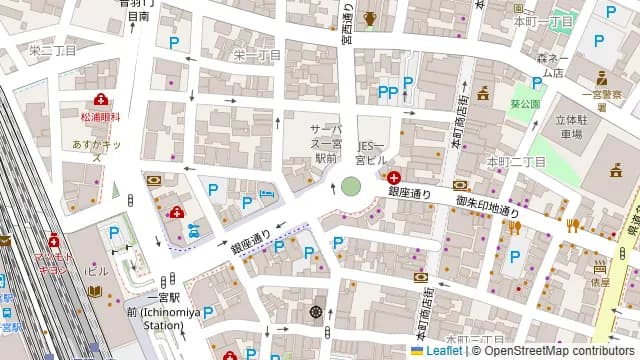 天海 一宮駅前店の周辺地図