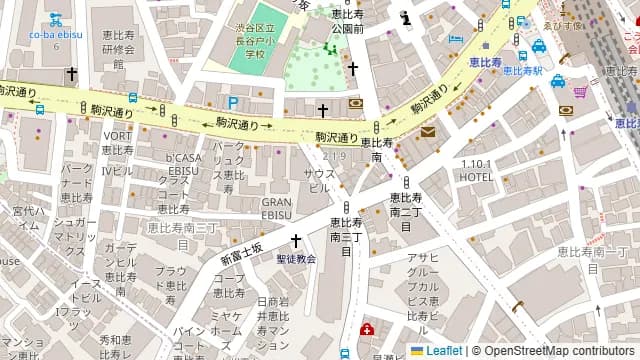 cafe&dining nurikabe(ヌリカベ) 恵比寿の周辺地図