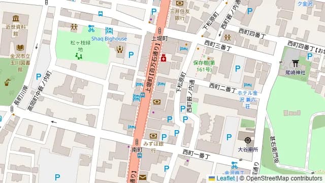 TKP金沢カンファレンスセンターの周辺地図