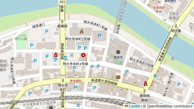 完全個室居酒屋 虎白 東岡崎店の周辺地図