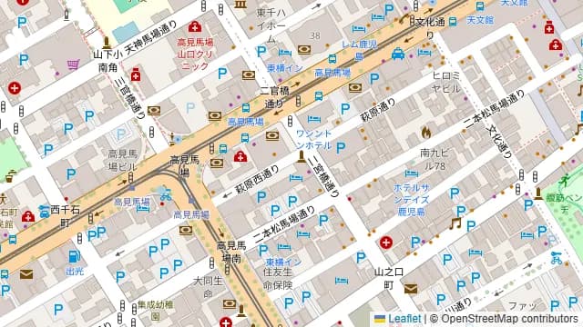 アーバンライフ山之口お気軽スペースAMANの周辺地図