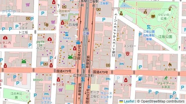 板前焼肉一笑 江坂店の周辺地図
