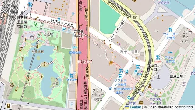シュマッツ 東京ポートシティ竹芝の周辺地図