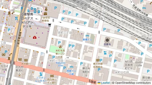 小倉アート貸し会議室の周辺地図