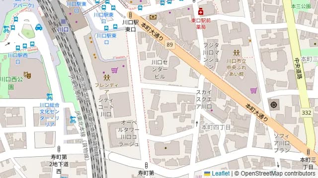 NATULUCK川口駅前の周辺地図
