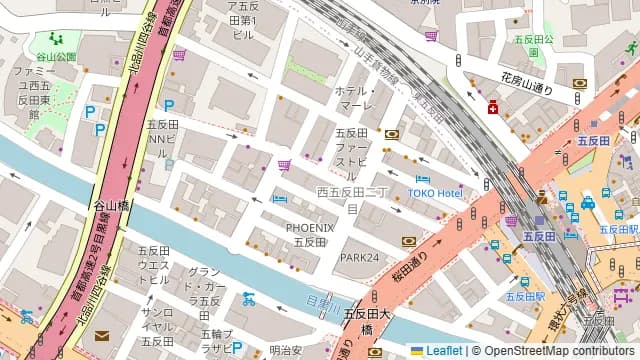 イタリアンバル CONA 五反田店の周辺地図