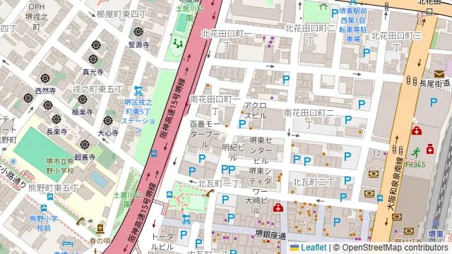 レンタルスタジオ the fit 堺東の周辺地図
