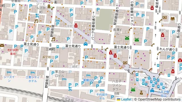 Darts UP 八王子店の周辺地図