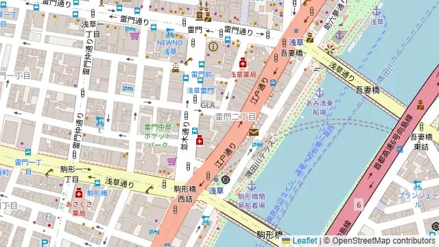 浅草 万雷酒店の周辺地図