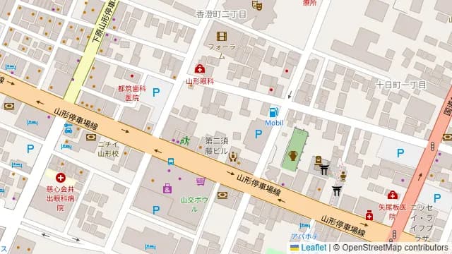 炉端とおでん 呼炉凪来 山形駅前店の周辺地図