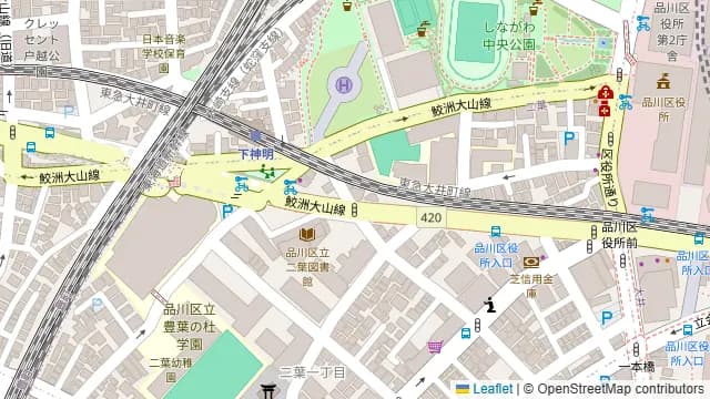 arpeggio SKY 品川大井町の周辺地図
